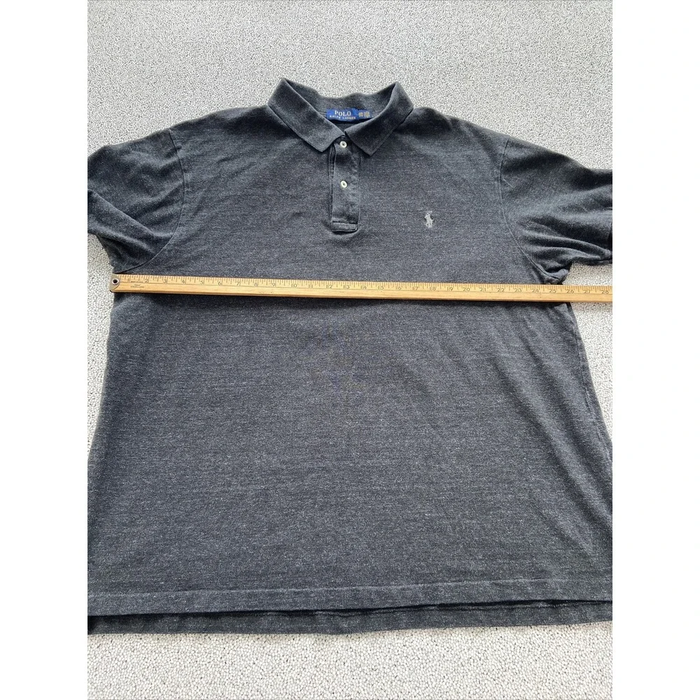 Polo Ralph Lauren Polo Shirt Mens Size 2XB Black Cotton Stretch Soft Casual